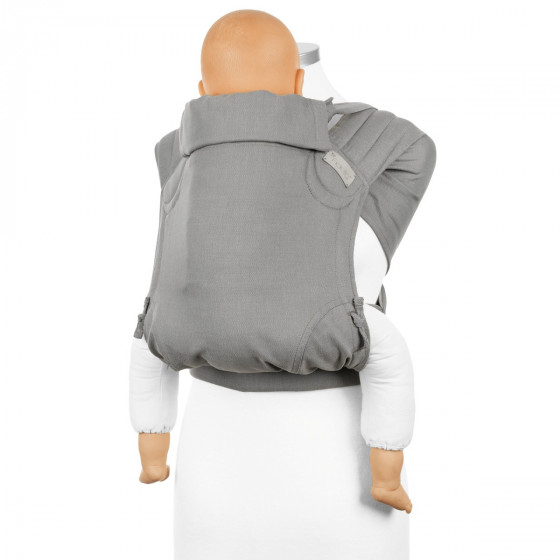 Fidella Fly Tai - Chevron Grey Porte-bébé Meï-taï taille bambin gris