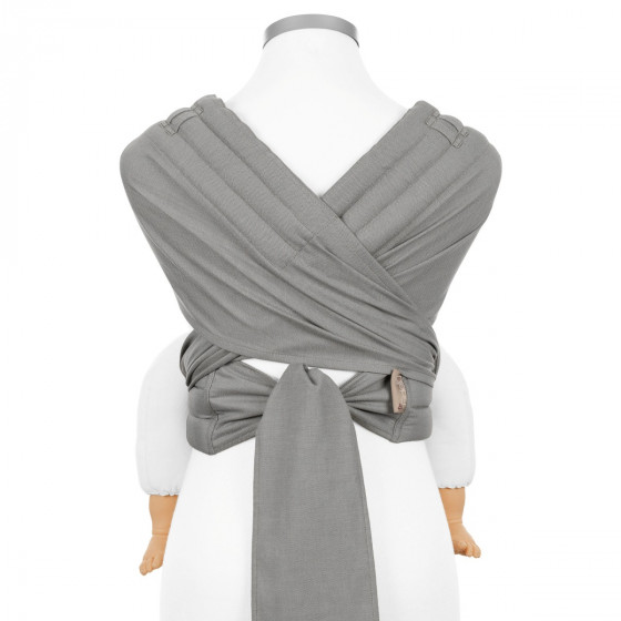 Fidella Fly Tai - Chevron Grey Porte-bébé Meï-taï taille bambin gris