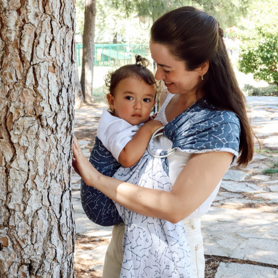 Naturiou Ring Sling Constellation - écharpe de portage sans nœud