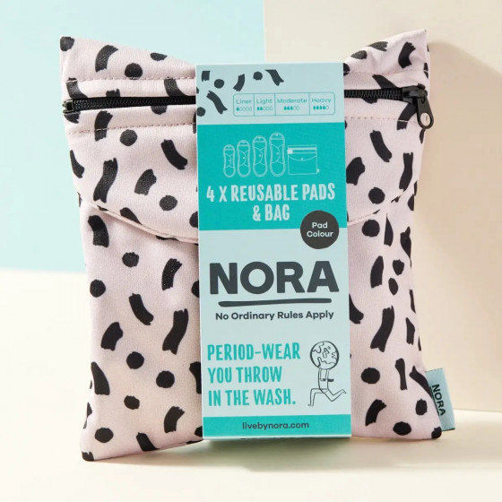 Nora Try Me Pack - Kit d'essai Serviettes Hygiéniques Lavables