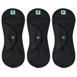 Nora Reusable Period Pads - Black