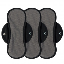 Nora Reusable Period Pads - Black