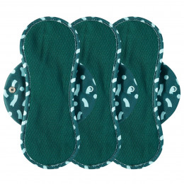 Nora Reusable Period Pads - Deep Green