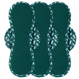 Nora Reusable Period Pads - Deep Green