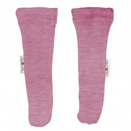 Manymonths Long Tubes Booties Chaussons / chaussettes de portage ajustables en laine - Vintange Pink