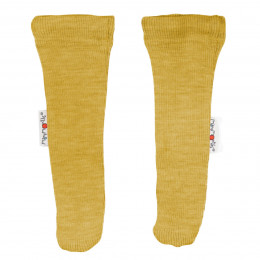 Manymonths Long Tubes Booties Chaussons / chaussettes de portage ajustables en laine - Axolotl Yellow