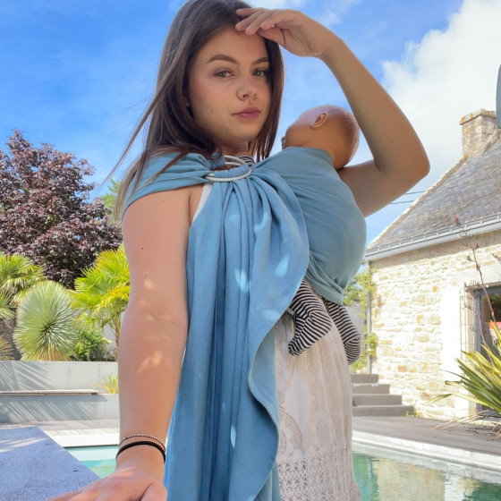 Naturioù Simply Sling Denim - écharpe de portage sans nœud