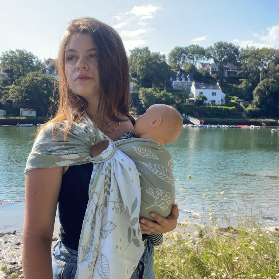 Naturiou Ring Sling Botany Almond Green