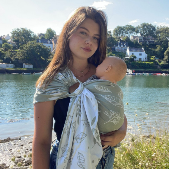 Naturiou Ring Sling Botany Almond Green