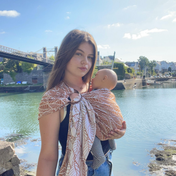 Naturiou Ring Sling Caramel Leaves