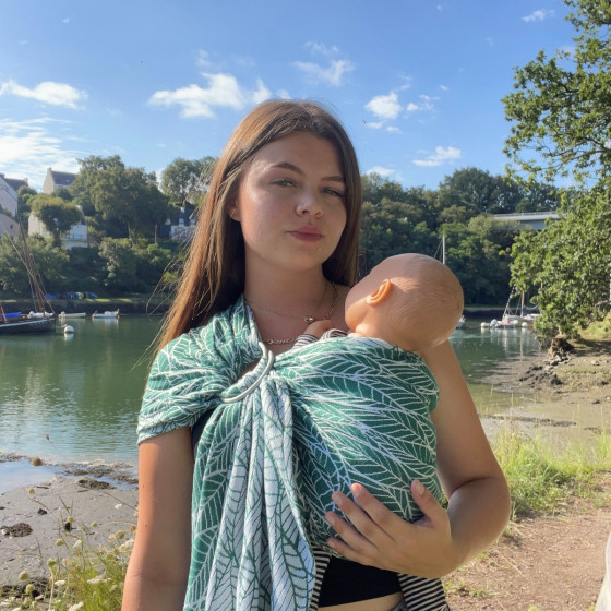 Naturiou Ring Sling Emerald Leaves Naturiou Ring Sling Emerald Leaves