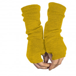 MaM ManyMonths Natural Woollies Long Fingerless Mittens - Axolotl Yellow