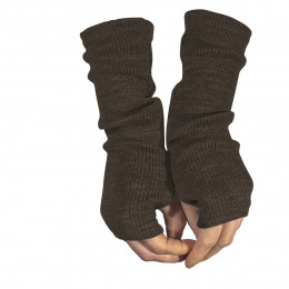 MaM ManyMonths Natural Woollies Long Fingerless Mittens - Hippopotamus