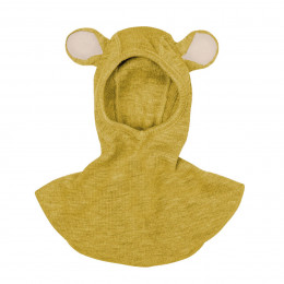 ManyMonths Natural Woollies Teddy Bear Hood UNiQUE - Axolotl Yellow