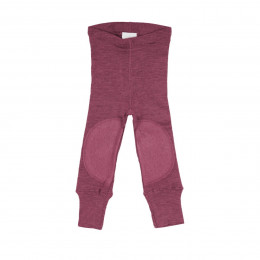 ManyMonths Longies Legging en laine avec patchs genoux - Dark Cerise