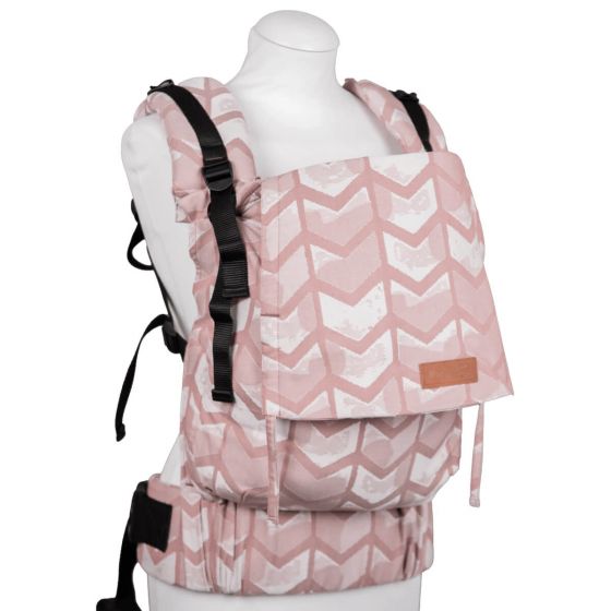 Hoppediz Buckle Toddler Amsterdam Rosé - Porte-bambin évolutif en coton Bio