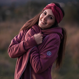 Fun2BeMum KAYA Cotton Babywearing and Maternity Coat - Cherry