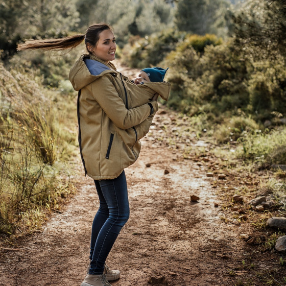 Fun2BeMum ENIGMA Veste de Grossesse et de Portage en Softshell