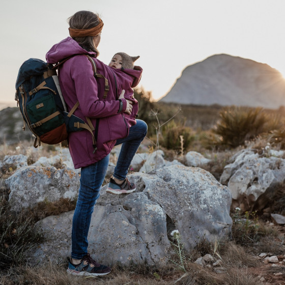 Fun2BeMum ENIGMA Veste de Grossesse et de Portage en Softshell