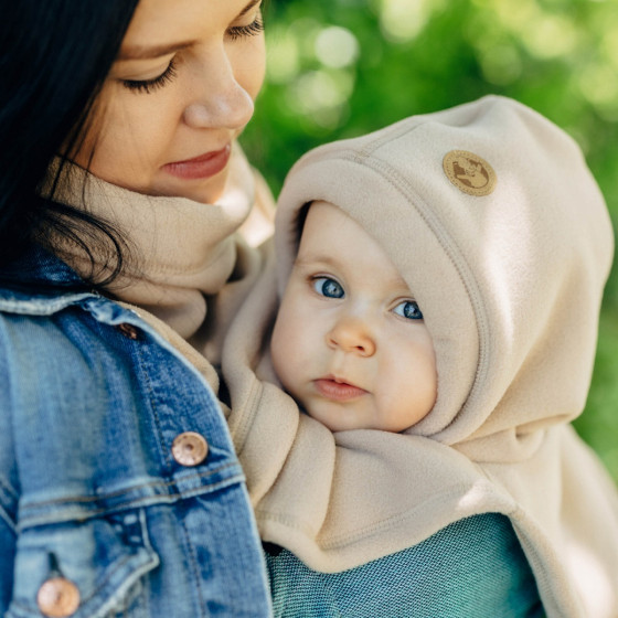 Lennylamb Cache-col Pour Deux en Polaire Sweet Cappuccino Lennylamb