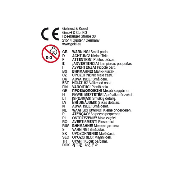 Goki  Jeu d’adresse Les Chaises - Jeu en bois