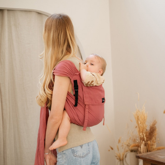 Néobulle P'tit Evo Acajou - Porte-bébé Meï-taï Hybride