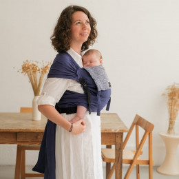 Néobulle P'tit Evo Indigo - Porte-bébé Meï-taï Hybride