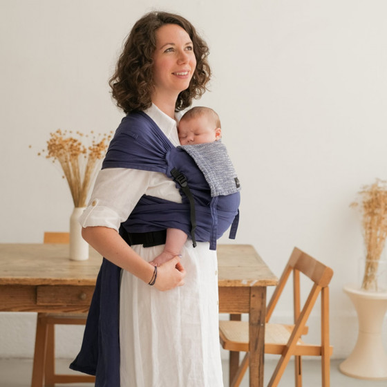 Néobulle P'tit Evo Indigo - Porte-bébé Meï-taï Hybride