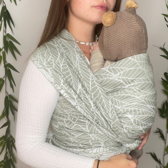 Naturiou Almond Green Leaves - Baby wrap
