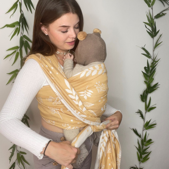 Naturiou Botany Ocher Baby wrap - Jacquard Baby wrap