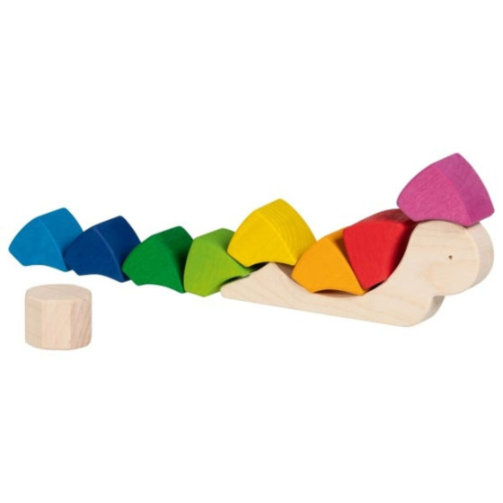 Goki Jeu de construction et puzzle en bois Escargot