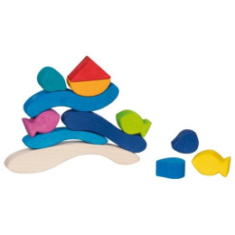 Goki Wooden construction game The underwater world