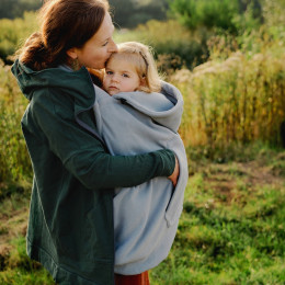 Little Frog Fleece Cover - Cosy Frog - Silver