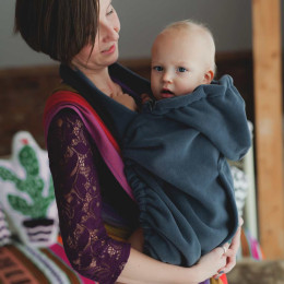 Little Frog Fleece Cover - Cosy Frog - Grey