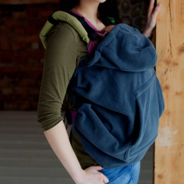 Little Frog Fleece Cover - Cosy Frog - Grey