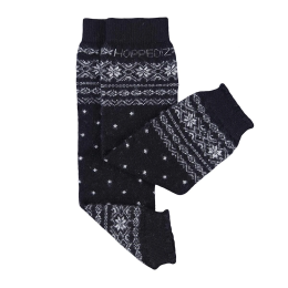 Hoppediz Baby Leg Warmers Merino - Norwegian black