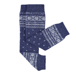 Hoppediz Baby Leg Warmers Merino - Norwegian blue