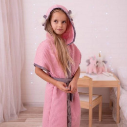 KinderHop - Bubble Hop - Bathrobe - Soft Pink