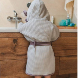 Kinder Hop Bubble Hop Poncho de Bain Bébé - Mint Grey