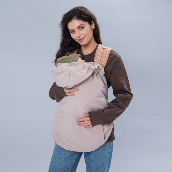 Love and Carry Couverture de Portage toutes saisons en Softshell Beige