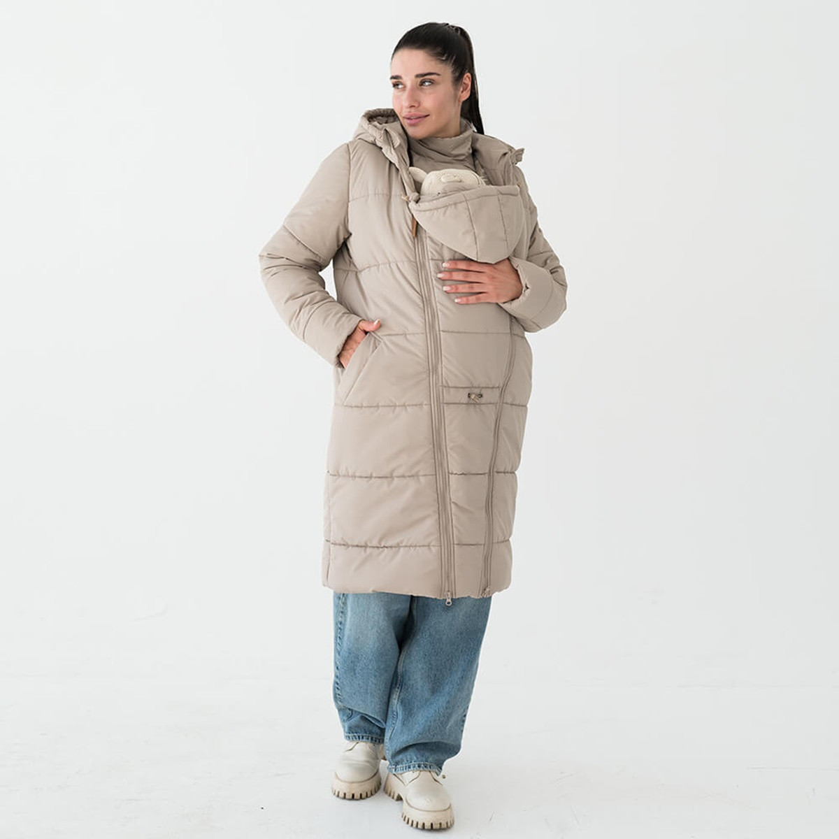 LILY-manteau portage - KAKI -seraphine