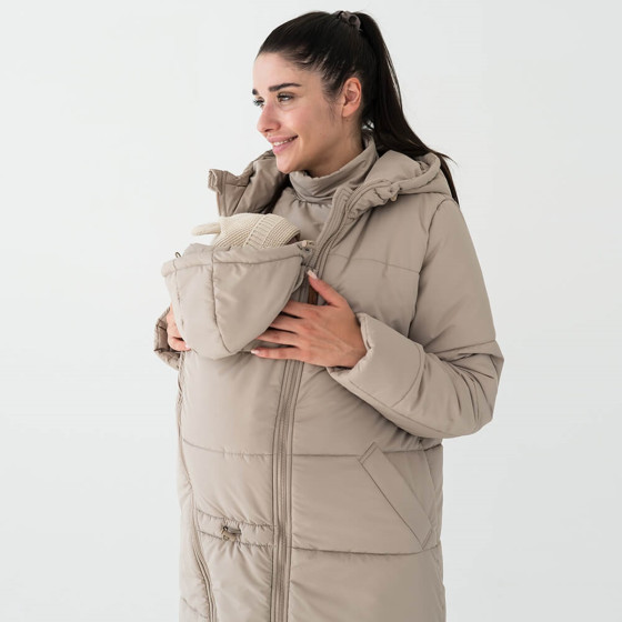 Love and Carry Manteau de portage et de grossesse 3-en-1 Latte