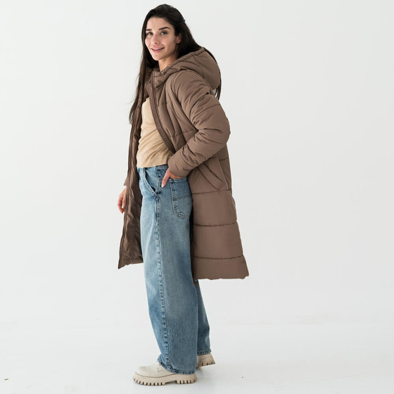 Love and Carry Manteau de portage et de grossesse 3-en-1 Cappuccino