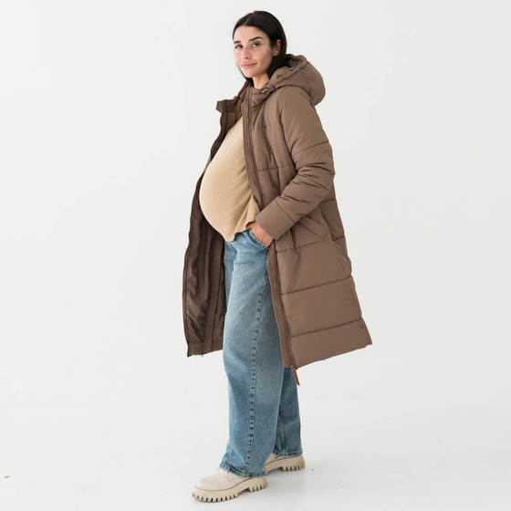 Love and Carry Manteau de portage et de grossesse 3-en-1 Cappuccino