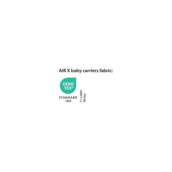 Love and Carry AIR X Nero - Porte-bébé physiologique Oeko Tex label