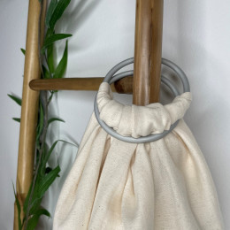 Naturioù rings to make Ring Sling from Baby Wrap - Gris clair mat