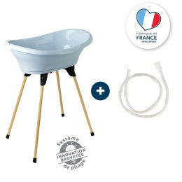Thermobaby Kit Baignoire Vasco 3 en 1 Fleur Bleue