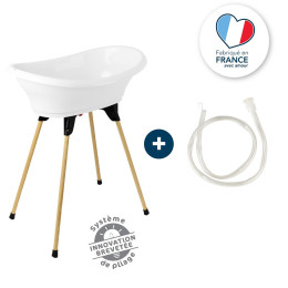 Thermobaby Kit Baignoire Vasco 3 en 1 Blanc Muguet