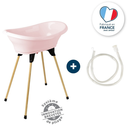 Thermobaby Kit Baignoire Vasco 3 en 1 Rose Poudré