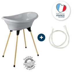 Thermobaby Kit Baignoire Vasco 3 en 1 Gris Charme